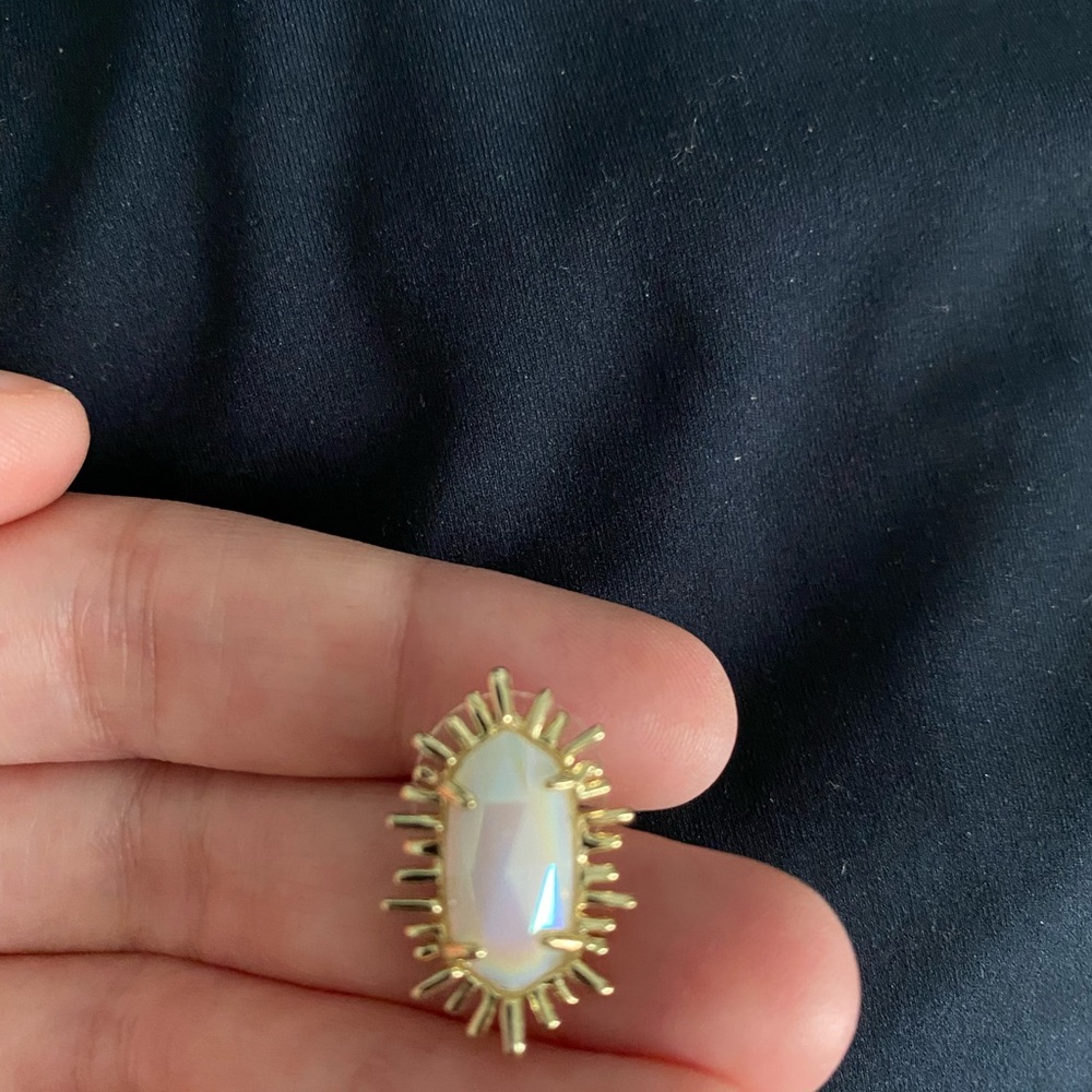 Kendra Scott Mother or Pearl and Gold earrings